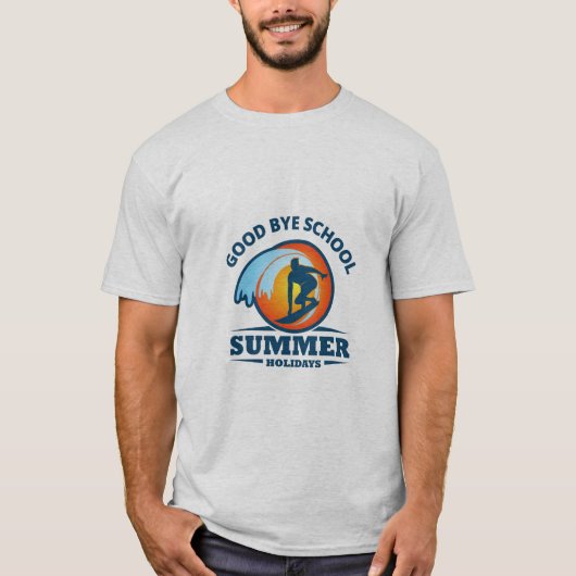 T-shirt École Hello Summer Beach (Devant)