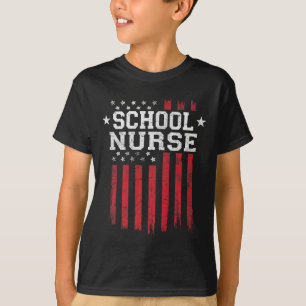 T-shirt École Infirmière drapeau américain Patriot Patriot
