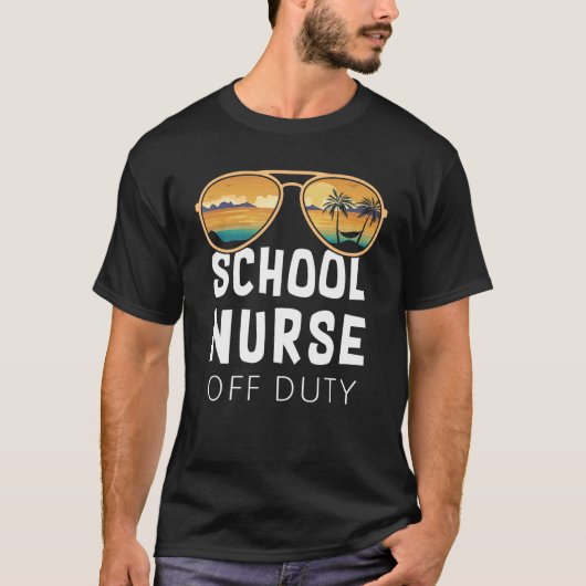 T-shirt École Infirmière hors service Lunettes de soleil P (Devant)