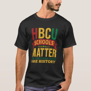 T-shirt École noire HBCU compte afro-américain
