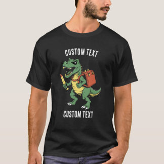 T-shirt École personnalisée de T-rex Vacances d'été Person