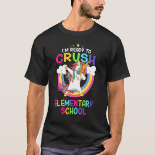 T-shirt École Primaire Dabbing Unicorne Retour À L'École B