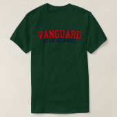 T-shirt école secondaire d'avant-garde (Design devant)
