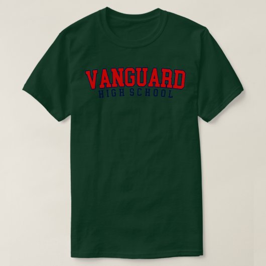 T-shirt école secondaire d'avant-garde (Design devant)