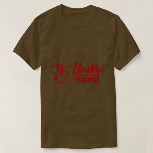 T-shirt école secondaire hawkins club (Design devant)