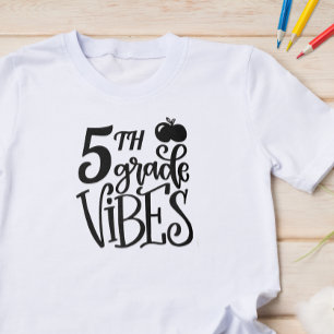 T-shirt École Vibes de cinquième année