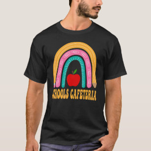 T-shirt Écoles Cafétéria Arc En Ciel Retour À L'École Ap