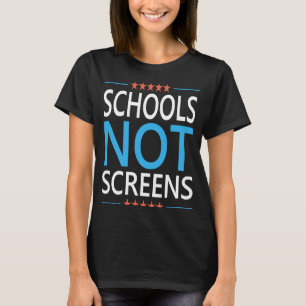 T-shirt Écoles non écrans Citation anti-apprentissage virt