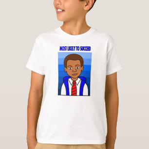 T-shirt Écolier d'Afro-américain très probablement à