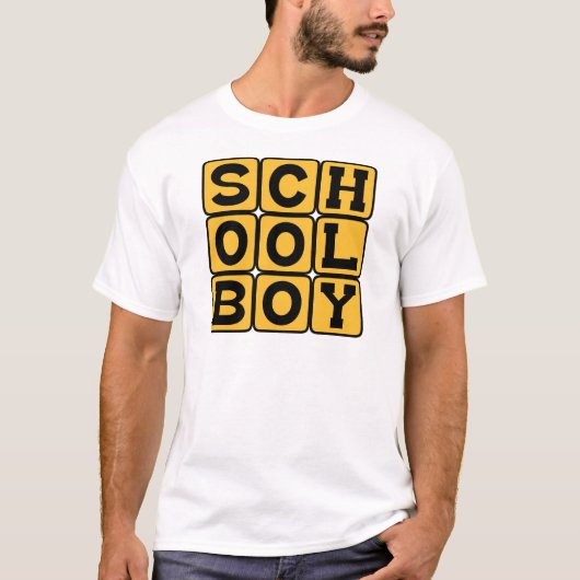 T-shirt Écolier, élève masculin (Devant)