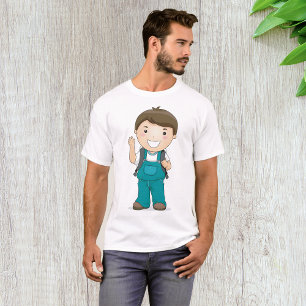 T-shirt Écolier souriant avec cartable