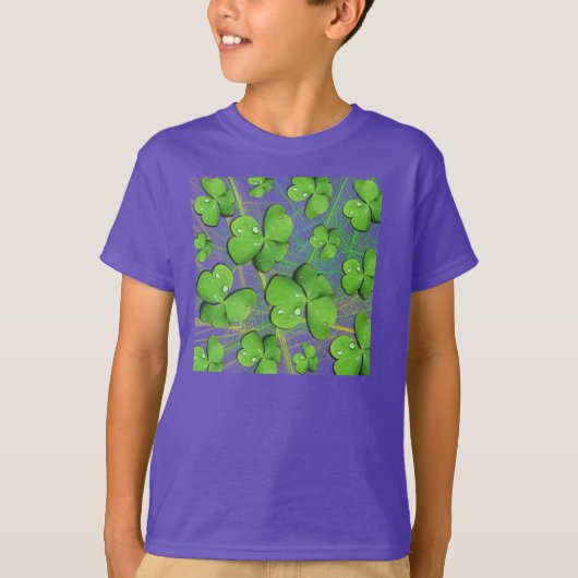 T-shirt écologique Shamrock St Patrick's Kids Orga (Devant)