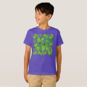 T-shirt écologique Shamrock St Patrick's Kids Orga (Devant entier)