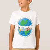 T-shirt Écologiste classé par enfant (Devant)
