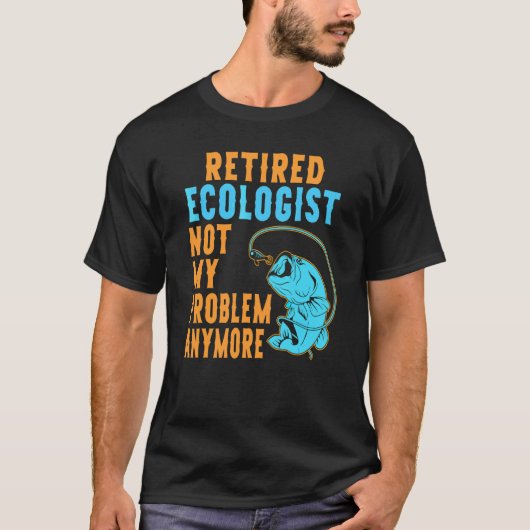 T-shirt Écologiste retraité pêche retraite (Devant)