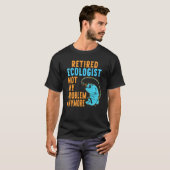 T-shirt Écologiste retraité pêche retraite (Devant entier)