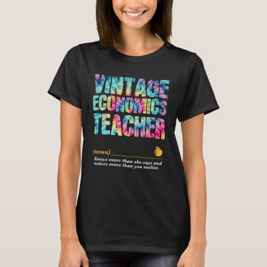 T-shirt Economics Teacher Appreciation Week Back to School (Devant)