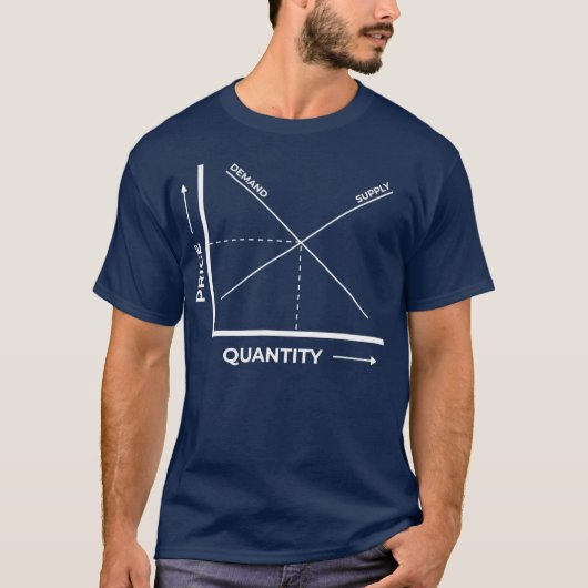 T-shirt Économie de l'offre et de la demande (Devant)