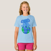 T-shirt économies d'éléphant la terre (Devant entier)