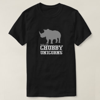 T-shirt Économies drôles la licorne potelée de blanc gris
