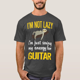 T-shirt Économiser De L'Énergie Pour Guitariste Guitare