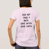 T-shirt Économisez de l'eau 2 femmes (Dos)