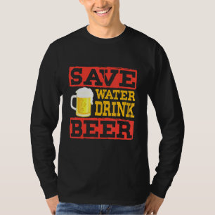 T-shirt Économisez de l'eau Boire de la bière - alcool Boo