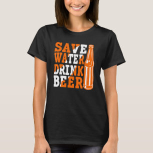 T-shirt Économisez de l'eau Boire de la bière Bière Boire