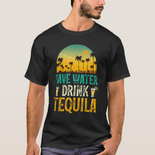 T-shirt Économisez De L'Eau Boire Tequila Tequila