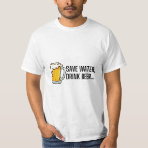 T-shirt Économisez l'eau....