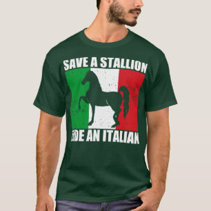 T-shirt Économisez Un Ballon D'Étalon Un Italien