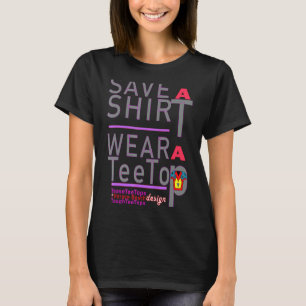 T-shirt Économisez Une Petite Portez Un Teil Teaseteetops