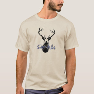 T-shirt écossais alba de tête de cerfs communs d