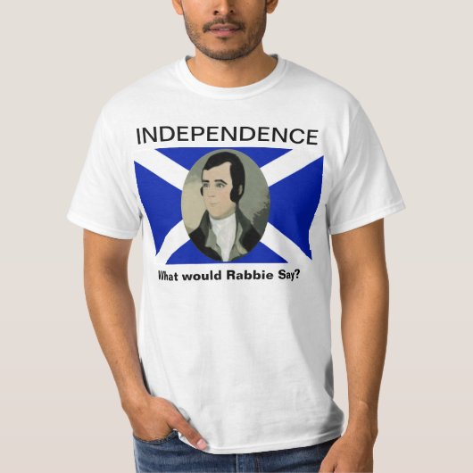 T-shirt écossais de l'indépendance de Robert Burns (Devant)