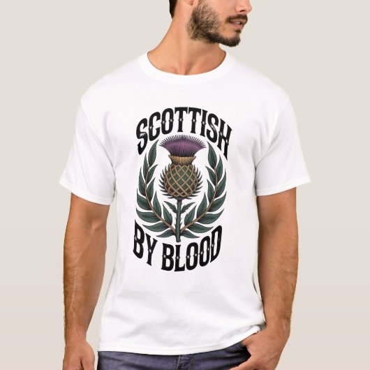 T-Shirt Écossais de Sang (Devant)