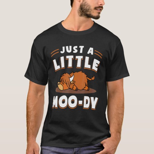 T-shirt Écossais Highland Cattle Cow Breeder Longhorn Just (Devant)