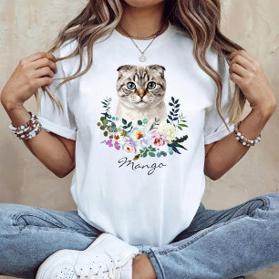 T-shirt Écossais plié aquarelle