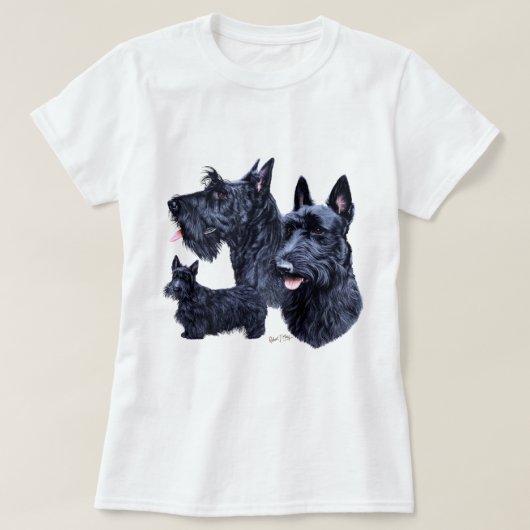 T-shirt Écossais Terrier (Design devant)