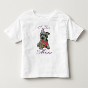 T-shirt écossais Terrier Heart Mom Toddler