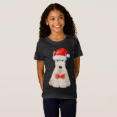 T-Shirt Écossais Terrier Noël Noël Noël Noël Chien écossai (Devant entier)