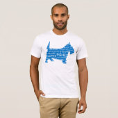 T-shirt Ecosse bleu argot (Devant entier)