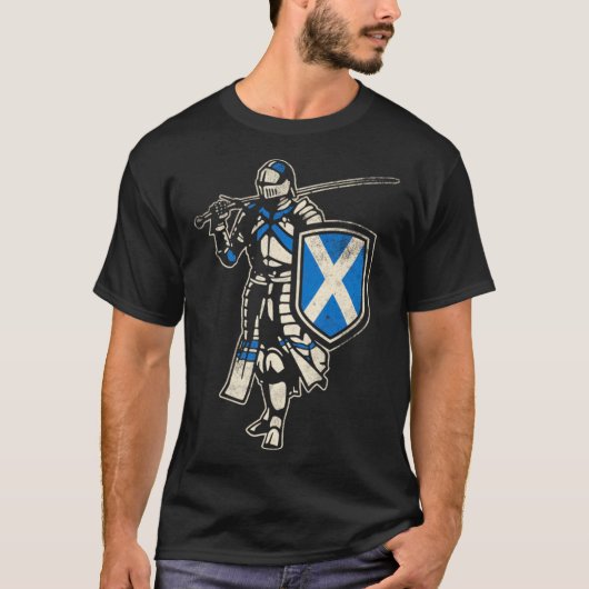 T-shirt Écosse Chevalier écossais (Devant)