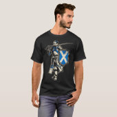 T-shirt Écosse Chevalier écossais (Devant entier)