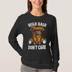 T-shirt Écosse Écosse Écosse Highland Cow Wild Hair Ne pas