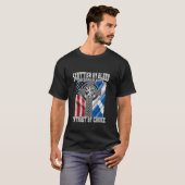 T-shirt Ecosse Par Blood American Par Birth Patriot Par Ch (Devant entier)