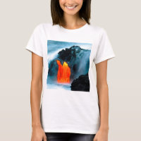 Écoulement de lave de volcan de Kilauea Hawaï