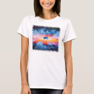 T-shirt Écoulements de trou noir - Concept d'artiste color