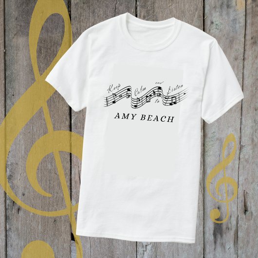 T-shirt Écouter Amy Beach Meilleur compositeur de musique 