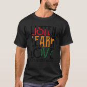 T-shirt Écouter Apprendre L'Amour Enseignant Afro-Africain (Devant)