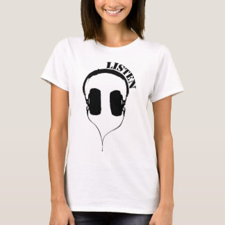 T-shirt Écouter casques pour femmes